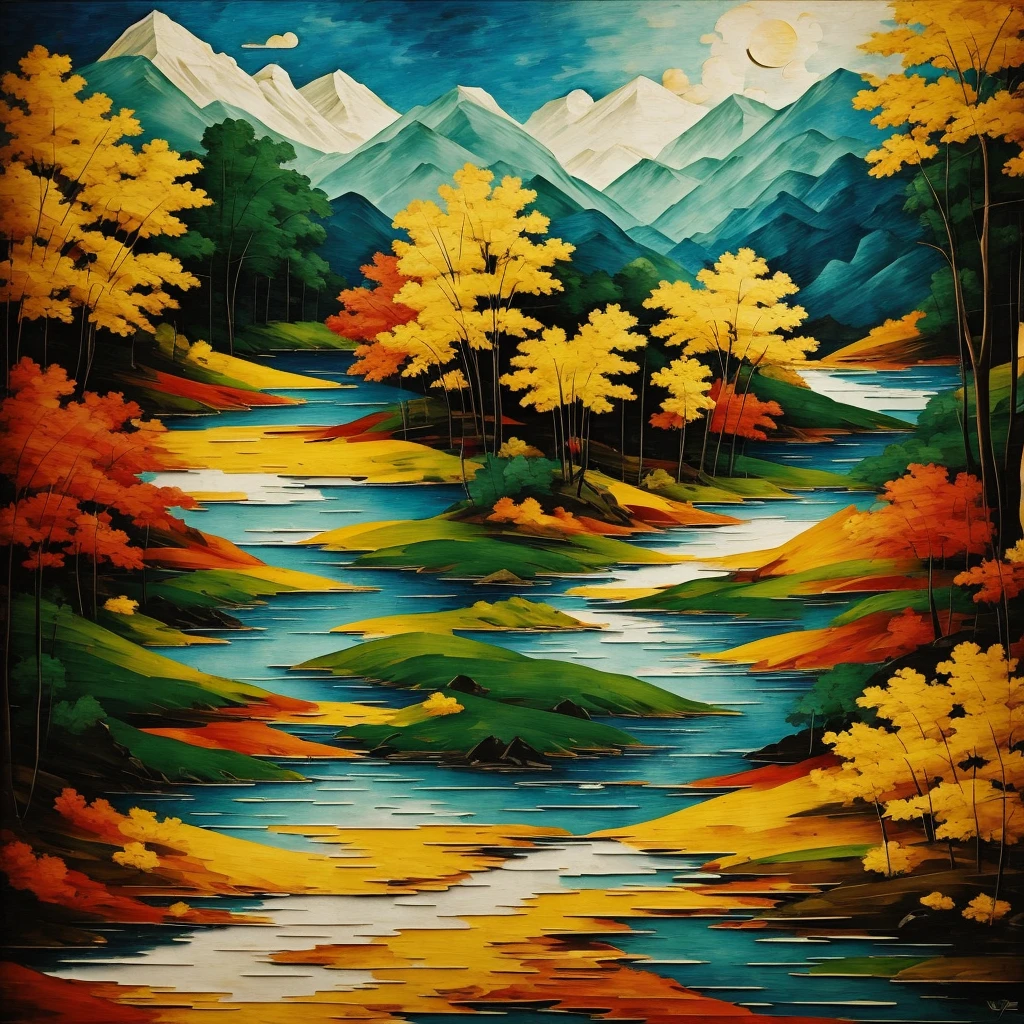 Create an abstract image in the style of old paintings with details in the shadows, realist Leonardo da Vince,