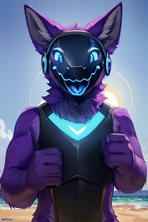 ,(((vore, tongue out, mouth wide open, purple fur light blue eyes and mouth for body protogen with a black chest plate with his mouth wide open and it has a human standing up inside of his mouth, vore, mouth wide open))) ,  looking at viewer , big chest , day, , sensual, detailed, uploaded to e621, beautiful and detailed portrait of an anthropomorphic , (((male))) uploaded to e621, zaush, foxovh, movie lighting, thicc, alone, detailed, 8k res, hires, detailed eyes, good anatomy, good perspective, towards viewer, by bebebebebe, by sicklyhypnos, by gerkk, by orf, nice hands, perfect hands, happy, romantic, ray tracing lighting, rtx on, By Bebebebebe, by SpiritD, by KOBITOWANI, best quality, masterpiece, perfect anatomy, detailed picture)), 1femboy,
