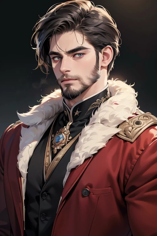 (best quality,4k,8k,highres,masterpiece:1.2),ultra-detailed,(realistic,photorealistic,photo-realistic:1.37),30 year old man,3 day beard,handsome anime,portraits,strong,masculine,dark hair,sharp jawline,mesmerizing eyes,perfectly styled hair,cool anime outfit,confident expression,vibrant colors,dynamic lighting