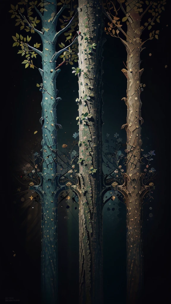 circular tree,four seasons,spring,summer,autumn,winter,leaves,roots,branches,trunk,ornate border,decorative,digital illustration,artwork,movement,time,swirling background,dark background,vibrant colors,natural,life cycle,growth,change,nature,life,peace,harmony,spirituality,symbolism,digital art,illustration,painting,graphic design,art,design,digital media,online art,visual art,fine art,fantasy