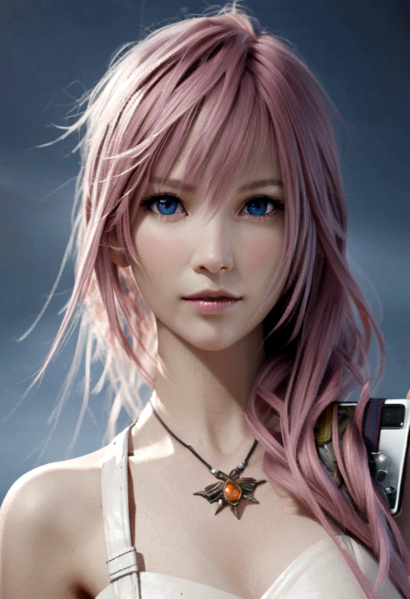 (masterpiece, Highest quality:1.3)
Lightning FF13, 1 girl, alone, Long Hair, Pink Hair、Completely naked、All Nude、View your viewers、Upper body up、View your viewers、Above the Clouds、Sky,On all fours