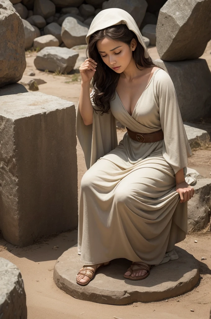 Lot Woman Turning Stone in the Bible
