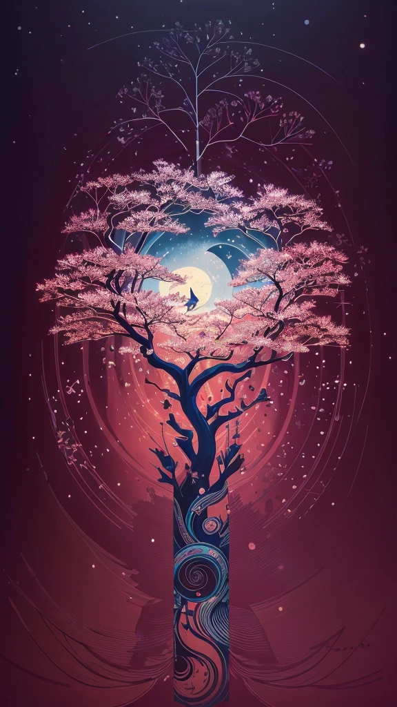 circular tree,four seasons,spring,summer,autumn,winter,leaves,roots,branches,trunk,ornate border,decorative,digital illustration,artwork,movement,time,swirling background,dark background,vibrant colors,natural,life cycle,growth,change,nature,life,peace,harmony,spirituality,symbolism,digital art,illustration,painting,graphic design,art,design,digital media,online art,visual art,fine art,fantasy