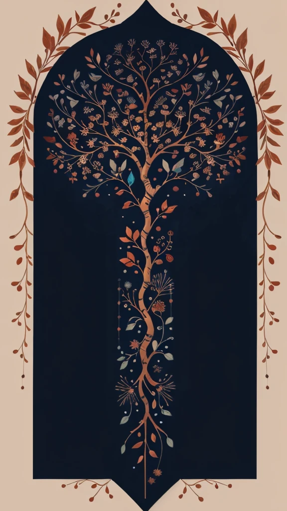 circular tree,four seasons,spring,summer,autumn,winter,leaves,roots,branches,trunk,ornate border,decorative,digital illustration,artwork,movement,time,swirling background,dark background,vibrant colors,natural,life cycle,growth,change,nature,life,peace,harmony,spirituality,symbolism,digital art,illustration,painting,graphic design,art,design,digital media,online art,visual art,fine art,fantasy