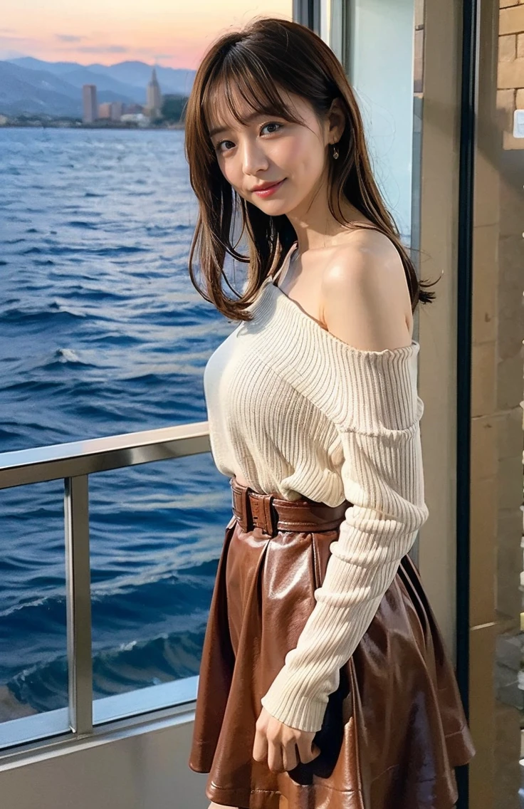 The sky turns red、Luxurious off-shoulder、Troubled face、Wet white t-shirt and jeans、、Light brown hair、Elegant hairstyle、Blue Eyed Woman、A woman with a cute upward gaze、When the sky gets dark、The sky turns red as the sun sets、Tight clothing that shows your body lines、、Elegant summer knitwear、Elegant summer sweater、Leather Belt、Short skirt、Dress elegantly着こなす、Luxury Bagedium Shorthair:1.4））、The sun shines on her、Light brown hair、Light brown hair、The sky was dyed red、There are clouds、private's cute、彼女のAmple breastsは服の上からでも明らかです.、輝く太陽はとてもbeautiful、Dusk is approaching、Lens flare、I can see the sunset、（（Sunlight reflecting off the ocean、Ocean View、The sun shines on the sea、&#39;beautiful.、Small earrings、private&#39;evening、Birds are also flying、、Brown Hair Color、Tying up hair、The woman is on the right:1.4））、Luxury Leather Belts、Shiny clothes、Light beige hair color、Background Blur、Braid only the front hair、Light brown hair、｛｛Cowgirl Shot｝｝、（（Close-up shot from the waist up、Ample breasts:1.4））、にっこりsmile、Silk clothing、服からでも分かるAmple breasts、Braid only the front hair、Cowboy Shot、Gorgeous white collared silk shirt and brown skirt、Dress elegantly、Luxury Bags、素敵なsmile、（（Ample breasts））、Full body photo、ring、Short skirt、Tuck your hair behind one ear、Silver Necklace、smile、 Elegant ponytail、Caustics、Highly detailed photos、Very beautiful and ideal short hair、Super no makeup、(8K、RAW Photos、Highest quality、masterpiece:1.2)、(Realistic、Realistic)、1 Girl、((Medium Short Hair、Looking into the camera:1.4))、Hair blowing in the wind
