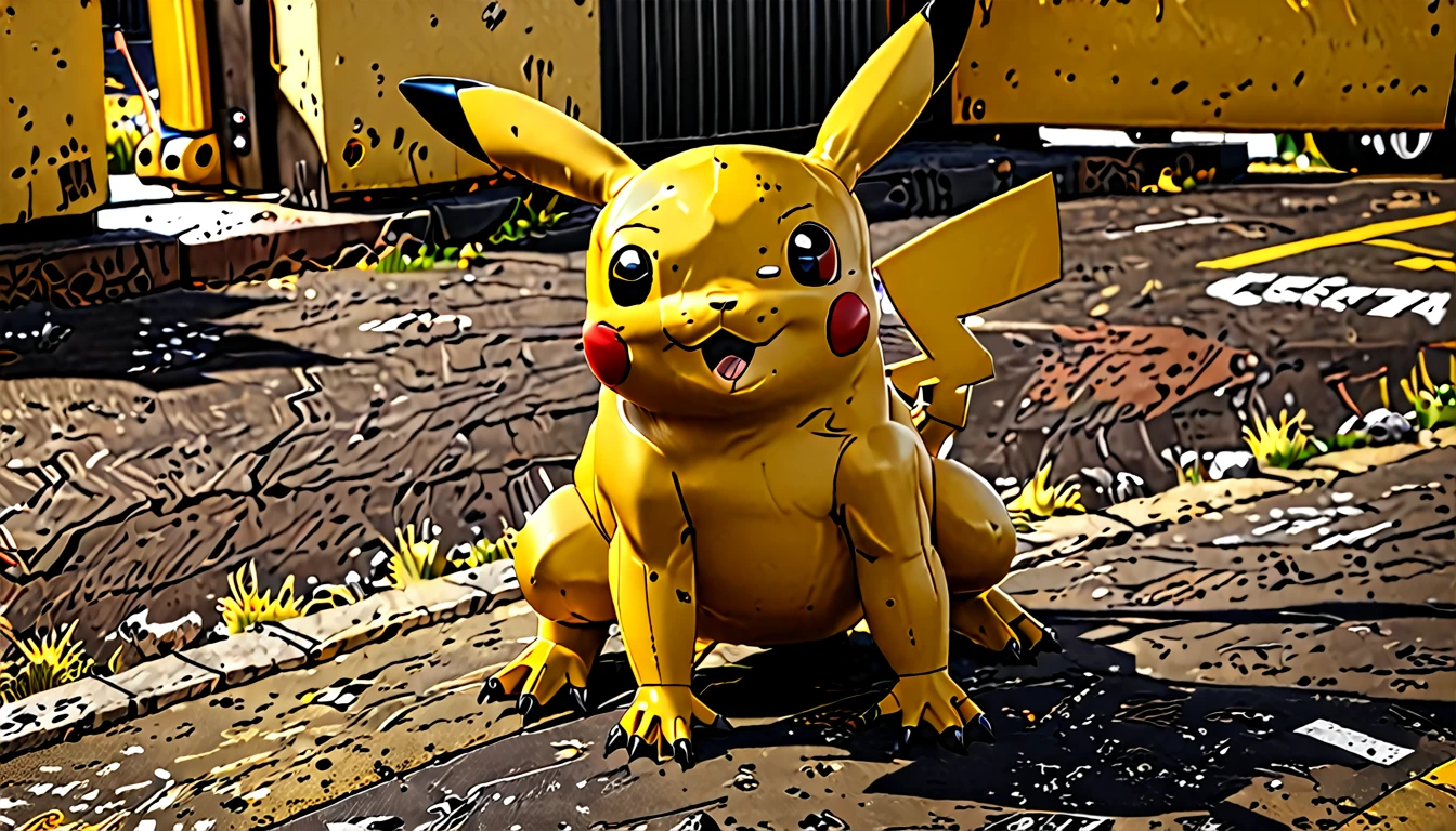 Pikachu at the real world, real Life, photo realistic, hyper detailed, HD, octane render