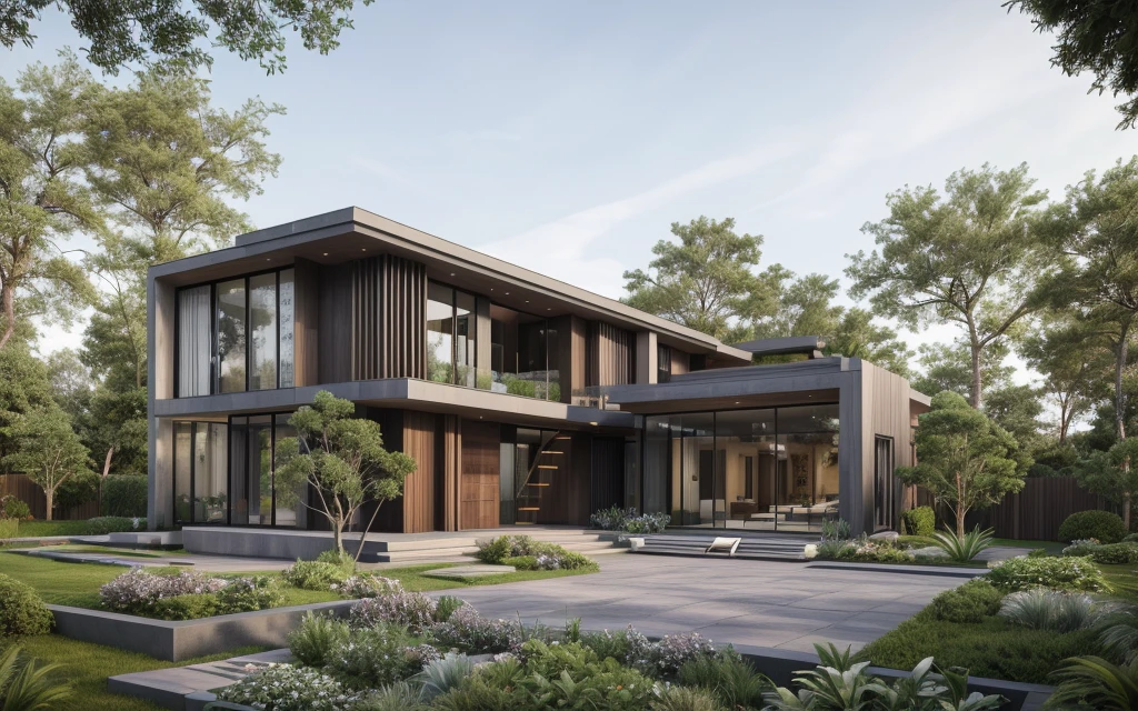 ((best quality)), ((masterpiece)), (detailed), perfect face, ((Masterpiece)), (best quality), (ultras Realistic), 8k, Raw photo, a rendering of a modern house with vietnamese roof anh brick yard , realistic garden, contemporary house, exterior design, wide establishing shot, modern house, in style of simplified realism, concept house, realistic building, front elevation view, wide angle exterior 2022, inter dimensional villa, building facing, sharp focus ilustration hq, modern style, realistic establishing shot, concept house, wide angle exterior 2022, precise architectural rendering, inter dimensional villa, award-winning render, front-view, mid-view, detailed rendering, architectural render, architecture render, modern house, architectural visualization, realistic architecture, insanely detailed rendering, exterior , trees landscape, sky wood paneled ceiling, a rendering of a modern house with a garden, precise architectural rendering, high quality rendering, award-winning render, professional render, beautiful 3 d rendering, beautiful rendering, architectural rendering, a photorealistic rendering, luxcore render, stunning render, an award winning digital render, beautiful rendered, high-quality render, architectural 3 d render, artistic render, a view of a garden with lots of flowers and plants, in a cottagecore flower garden, cottagecore flower garden, lush flowery outdoors, garden with flowers, flower garden summer morning, lots of plants and flowers, lush garden surroundings, lush chic garden, with a french garden, lush plants and flowers, home and garden, garden at home, homes and gardens, permaculture, with a garden, sustainable architecture, gardening, green house, homes and garden magazine, beautiful house on a forest path, vegetal architecture, a rendering of a modern house with a small balcony and a bancony , precise architectural rendering, modern house, contemporary house, concept house, street,