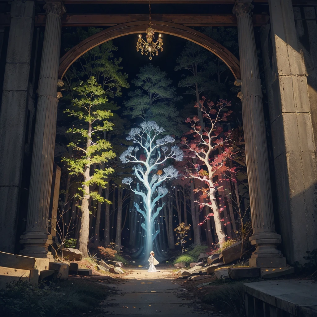 circular tree,four seasons,spring,summer,autumn,winter,leaves,roots,branches,trunk,ornate border,decorative,digital illustration,artwork,movement,time,swirling background,dark background,vibrant colors,natural,life cycle,growth,change,nature,life,peace,harmony,spirituality,symbolism,digital art,illustration,painting,graphic design,art,design,digital media,online art,visual art,fine art,fantasy