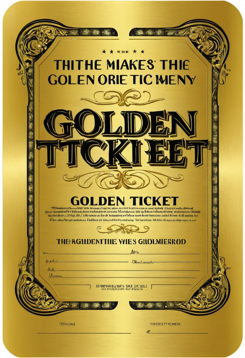 makes a golden ticket