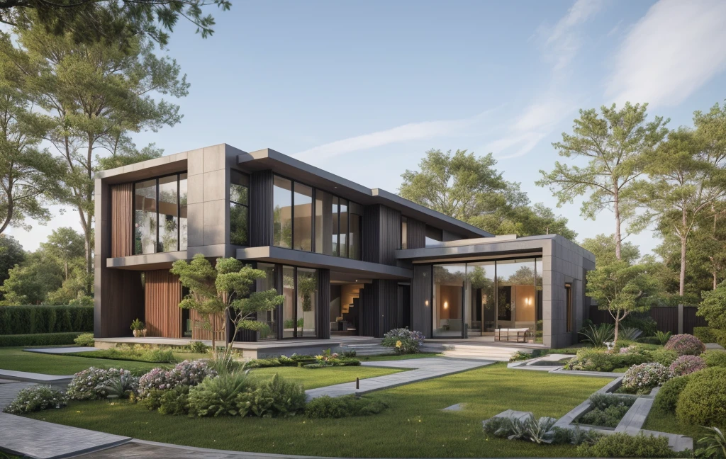((best quality)), ((masterpiece)), (detailed), perfect face, ((Masterpiece)), (best quality), (ultras Realistic), 8k, Raw photo, a rendering of a modern house with vietnamese roof anh brick yard , realistic garden, contemporary house, exterior design, wide establishing shot, modern house, in style of simplified realism, concept house, realistic building, front elevation view, wide angle exterior 2022, inter dimensional villa, building facing, sharp focus ilustration hq, modern style, realistic establishing shot, concept house, wide angle exterior 2022, precise architectural rendering, inter dimensional villa, award-winning render, front-view, mid-view, detailed rendering, architectural render, architecture render, modern house, architectural visualization, realistic architecture, insanely detailed rendering, exterior , trees landscape, sky wood paneled ceiling, a rendering of a modern house with a garden, precise architectural rendering, high quality rendering, award-winning render, professional render, beautiful 3 d rendering, beautiful rendering, architectural rendering, a photorealistic rendering, luxcore render, stunning render, an award winning digital render, beautiful rendered, high-quality render, architectural 3 d render, artistic render, a view of a garden with lots of flowers and plants, in a cottagecore flower garden, cottagecore flower garden, lush flowery outdoors, garden with flowers, flower garden summer morning, lots of plants and flowers, lush garden surroundings, lush chic garden, with a french garden, lush plants and flowers, home and garden, garden at home, homes and gardens, permaculture, with a garden, sustainable architecture, gardening, green house, homes and garden magazine, beautiful house on a forest path, vegetal architecture, a rendering of a modern house with a small balcony and a bancony , precise architectural rendering, modern house, contemporary house, concept house, street,