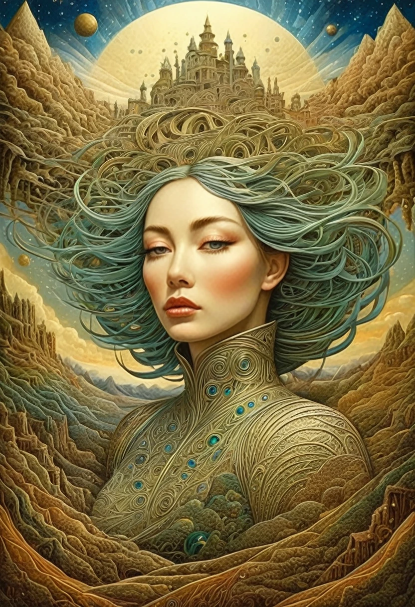 UNIVERSE, SURREALISM, extremely detailed, high quality, highly detailed, .Amanda Sage style