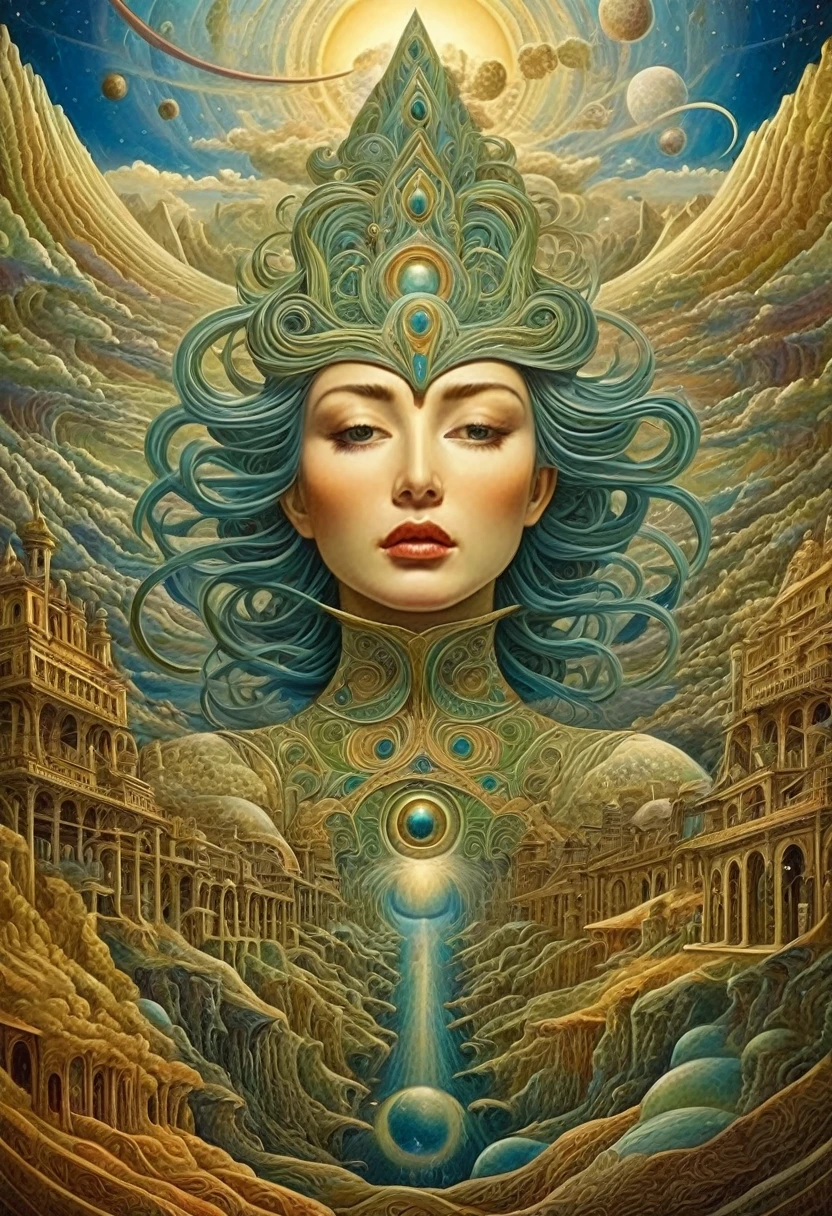 UNIVERSE, SURREALISM, extremely detailed, high quality, highly detailed, .Amanda Sage style