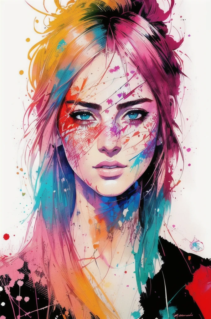 strong warrior princess, centered, key visual, intricate, highly detailed, breathtaking beauty, precise lineart, vibrant, comprehensive cinematic, Carne Griffiths, Conrad Roset, (the most beautiful portrait in the world:1.5)
