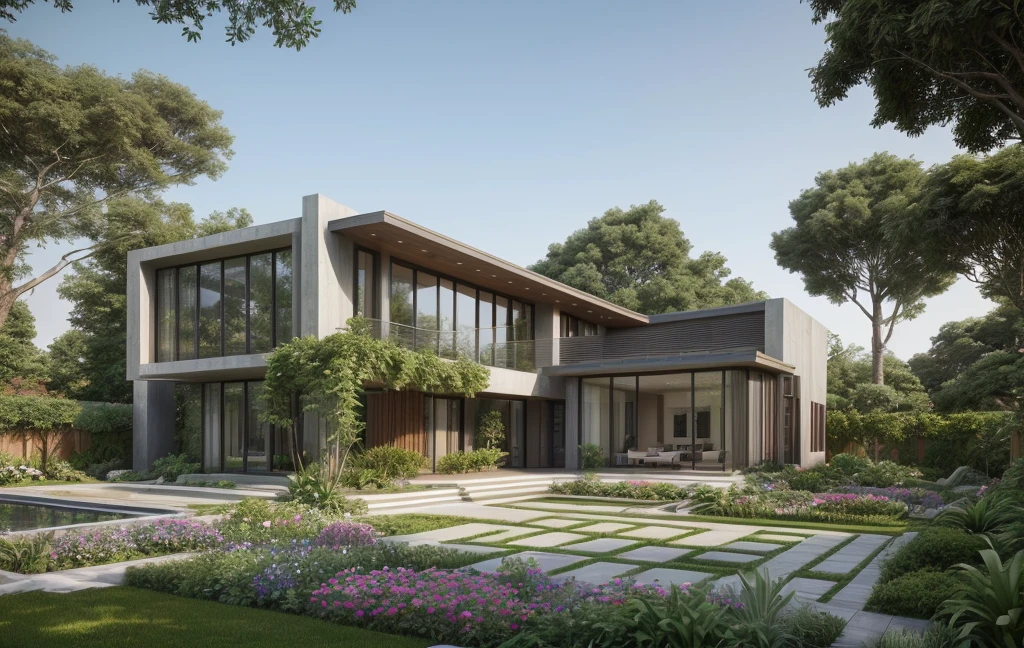 ((best quality)), ((masterpiece)), (detailed), perfect face, ((Masterpiece)), (best quality), (ultras Realistic), 8k, Raw photo, a rendering of a modern house with vietnamese roof anh brick yard , realistic garden, contemporary house, exterior design, wide establishing shot, modern house, in style of simplified realism, concept house, realistic building, front elevation view, wide angle exterior 2022, inter dimensional villa, building facing, sharp focus ilustration hq, modern style, realistic establishing shot, concept house, wide angle exterior 2022, precise architectural rendering, inter dimensional villa, award-winning render, front-view, mid-view, detailed rendering, architectural render, architecture render, modern house, architectural visualization, realistic architecture, insanely detailed rendering, exterior , trees landscape, sky wood paneled ceiling, a rendering of a modern house with a garden, precise architectural rendering, high quality rendering, award-winning render, professional render, beautiful 3 d rendering, beautiful rendering, architectural rendering, a photorealistic rendering, luxcore render, stunning render, an award winning digital render, beautiful rendered, high-quality render, architectural 3 d render, artistic render, a view of a garden with lots of flowers and plants, in a cottagecore flower garden, cottagecore flower garden, lush flowery outdoors, garden with flowers, flower garden summer morning, lots of plants and flowers, lush garden surroundings, lush chic garden, with a french garden, lush plants and flowers, home and garden, garden at home, homes and gardens, permaculture, with a garden, sustainable architecture, gardening, green house, homes and garden magazine, beautiful house on a forest path, vegetal architecture, a rendering of a modern house with a small balcony and a bancony , precise architectural rendering, modern house, contemporary house, concept house, street,