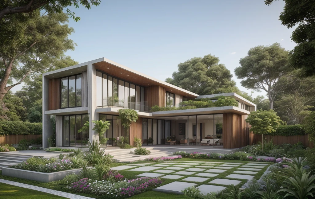 ((best quality)), ((masterpiece)), (detailed), perfect face, ((Masterpiece)), (best quality), (ultras Realistic), 8k, Raw photo, a rendering of a modern house with vietnamese roof anh brick yard , realistic garden, contemporary house, exterior design, wide establishing shot, modern house, in style of simplified realism, concept house, realistic building, front elevation view, wide angle exterior 2022, inter dimensional villa, building facing, sharp focus ilustration hq, modern style, realistic establishing shot, concept house, wide angle exterior 2022, precise architectural rendering, inter dimensional villa, award-winning render, front-view, mid-view, detailed rendering, architectural render, architecture render, modern house, architectural visualization, realistic architecture, insanely detailed rendering, exterior , trees landscape, sky wood paneled ceiling, a rendering of a modern house with a garden, precise architectural rendering, high quality rendering, award-winning render, professional render, beautiful 3 d rendering, beautiful rendering, architectural rendering, a photorealistic rendering, luxcore render, stunning render, an award winning digital render, beautiful rendered, high-quality render, architectural 3 d render, artistic render, a view of a garden with lots of flowers and plants, in a cottagecore flower garden, cottagecore flower garden, lush flowery outdoors, garden with flowers, flower garden summer morning, lots of plants and flowers, lush garden surroundings, lush chic garden, with a french garden, lush plants and flowers, home and garden, garden at home, homes and gardens, permaculture, with a garden, sustainable architecture, gardening, green house, homes and garden magazine, beautiful house on a forest path, vegetal architecture, a rendering of a modern house with a small balcony and a bancony , precise architectural rendering, modern house, contemporary house, concept house, street,