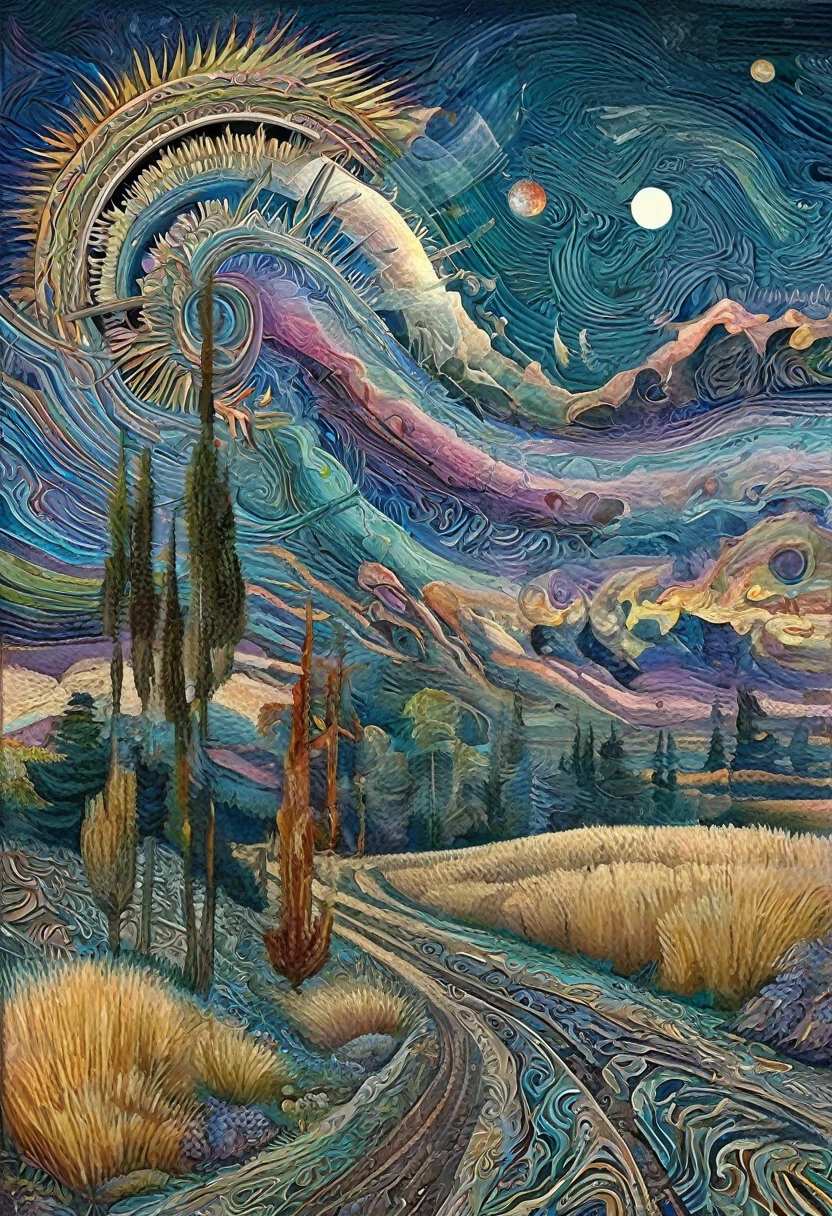 UNIVERSE, SURREALISM, extremely detailed, high quality, highly detailed, .Amanda Sage style