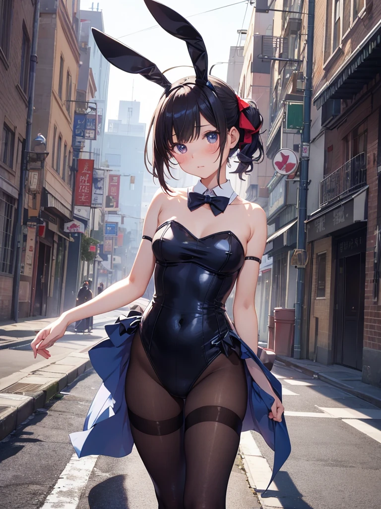 Anime playboy bunny girl. In the leotard with cuff links and ears