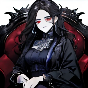 (work of art:1.3), (absurderes:1.3), (best qualityer:1.3), (8K), (large work of art digital art), (detailed manga illustration), (handled hair), Perfect Anatomia, (Sharp Eyeliner, ombre, detailedeyes:1.1), (details Intricate:1.3), (ultra detali:1.3), (illustration:1.3), (sharp focus:1.3), (natural lighting:1.05), (bright coloured:1.3), break, ung boy, line art, vampyre, mafia, gangster, sitting not sofa, Glow avatar profile steam manga style black and white pretty scary girl with short wavy dark blue hair, deep in the darkness forms an animal with a sadistic smile, pose sitting on a throne, the hair has to be blue, the rest in black and white 184 px x 184 px