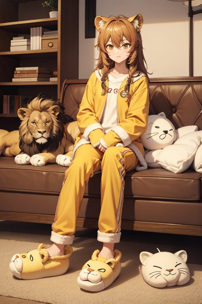 lion slippers