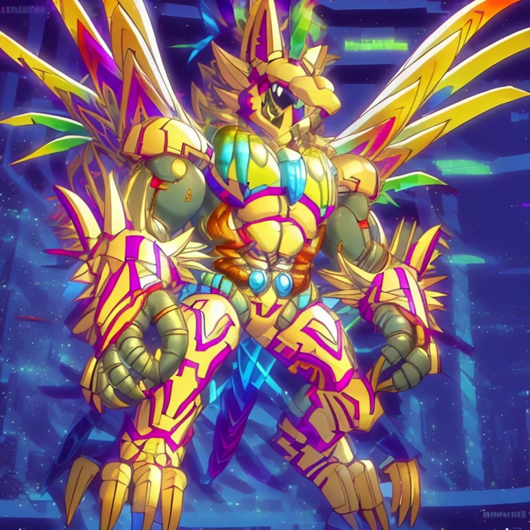 (masterpiece. official art. 8k. best quality. detailed full body. full body.)
(situation 1 : dominating The Phoenix Wolf. The Phoenix Wolf is over 1000 meters long. focus GIANT mechanical Muscular The Phoenix Wolf is trampling the car. Looking down.)
(situation 2 :smoke and flames rising from the destruction in the city)
(Additional details 1: Wearing golden Armor. Cape. Helmet. real texture material. whole body shines like metal. emphasizes the muscles. suit fully made of metal. Robotic suit. no face.).
(Additional details 1.5: The arms are golden. The lower half of the body is golden. The wolf-shaped helmet has sharp fangs. The whole body is golden. The chest area is also golden. There is a ring above the head.).
(Additional details 2: Detailed head. Detailed Body. Detailed abs. gigantic muscles. HYPER MUSCLES. Gigachad Muscular. big muscle. pecs. triceps. traps. unusually developed muscular body. body full of huge muscles. showing off muscles. pectorales enormes. Exaggeratedly huge muscles. huge muscles. long legs.).
(Additional details 3: Spread wings. It has wings. The claws are sharp. Sharp teeth.). He is laughing defiantly. The claws are sharp. Sharp teeth.).
(Additional details 3.5 : nj5furry, He is laughing defiantly. medieval armor.).
(Additional details 4: golden dick, golden cock, golden hyper penis. hyper golden penis. big penis)
Armored Flazzard