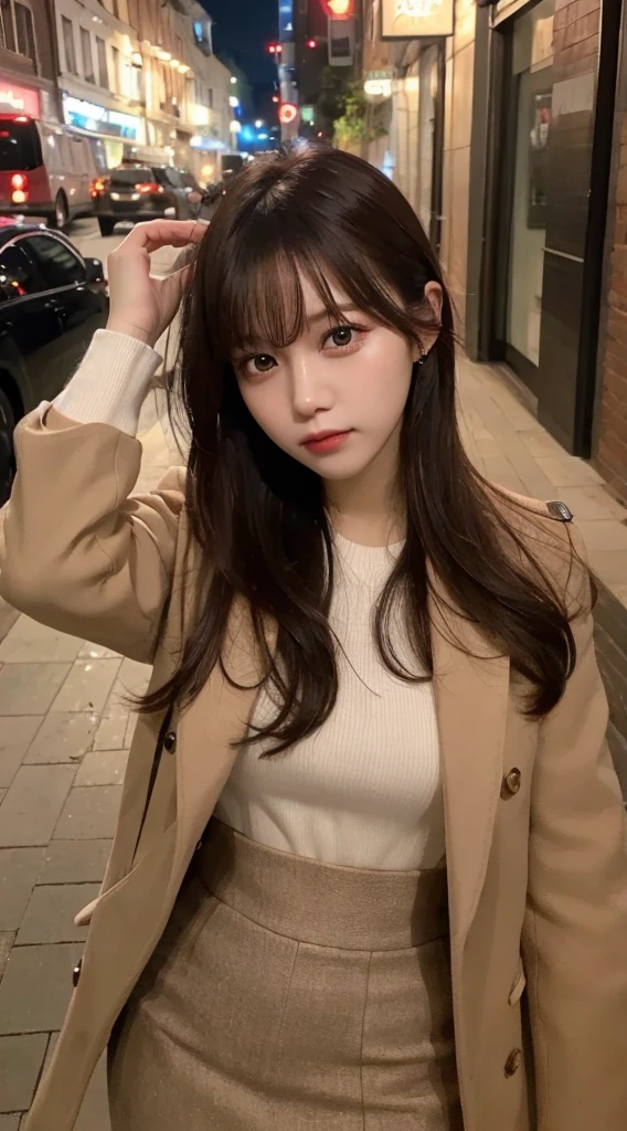 highest quality, figure, Super detailed, finely, High resolution, 8k wallpaper, Perfect dynamic composition, detailed and beautiful eyes, Natural Lip,full body,skirt