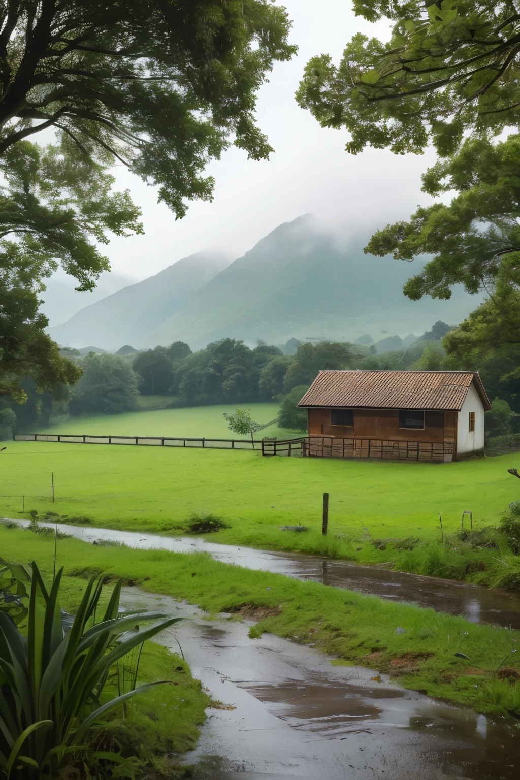 Rainy Afternoon countryside