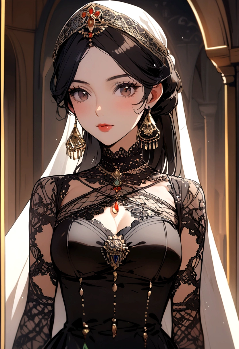 ((Highest quality)), ((masterpiece)), (detailed), One girl, sexy,Half naked