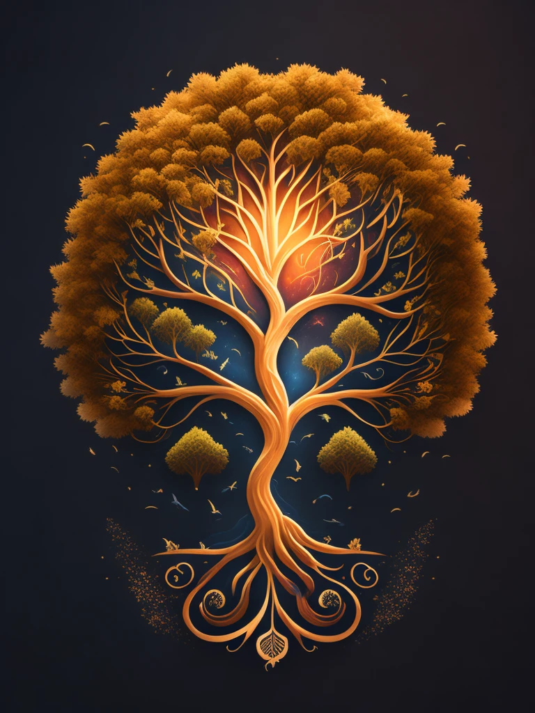 to tree of life , t-shirt design
