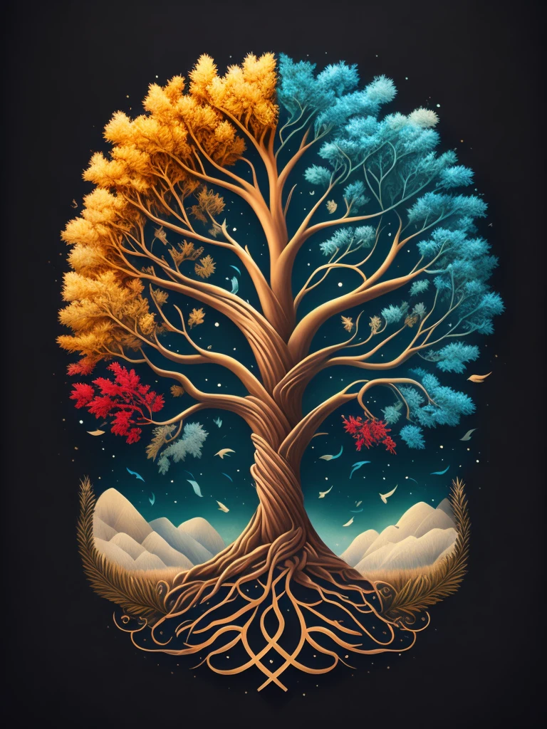 to tree of life , t-shirt design