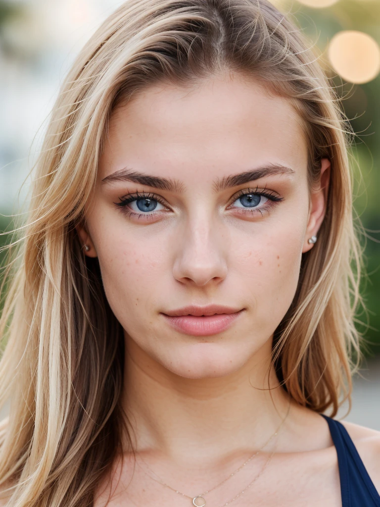 professional, (8K photo:1,1), (Focus:1,3), high detail, playful 18 year old Italian girl, (attractive young woman:1.3), (seductive:1.1), beautiful detailed face, blue eyes, blonde hair, (blushing:1.1), Beautiful young and athletic body, Beautiful breasts:1.2, face close up, light makeup