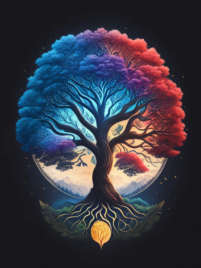 to tree of life , t-shirt design