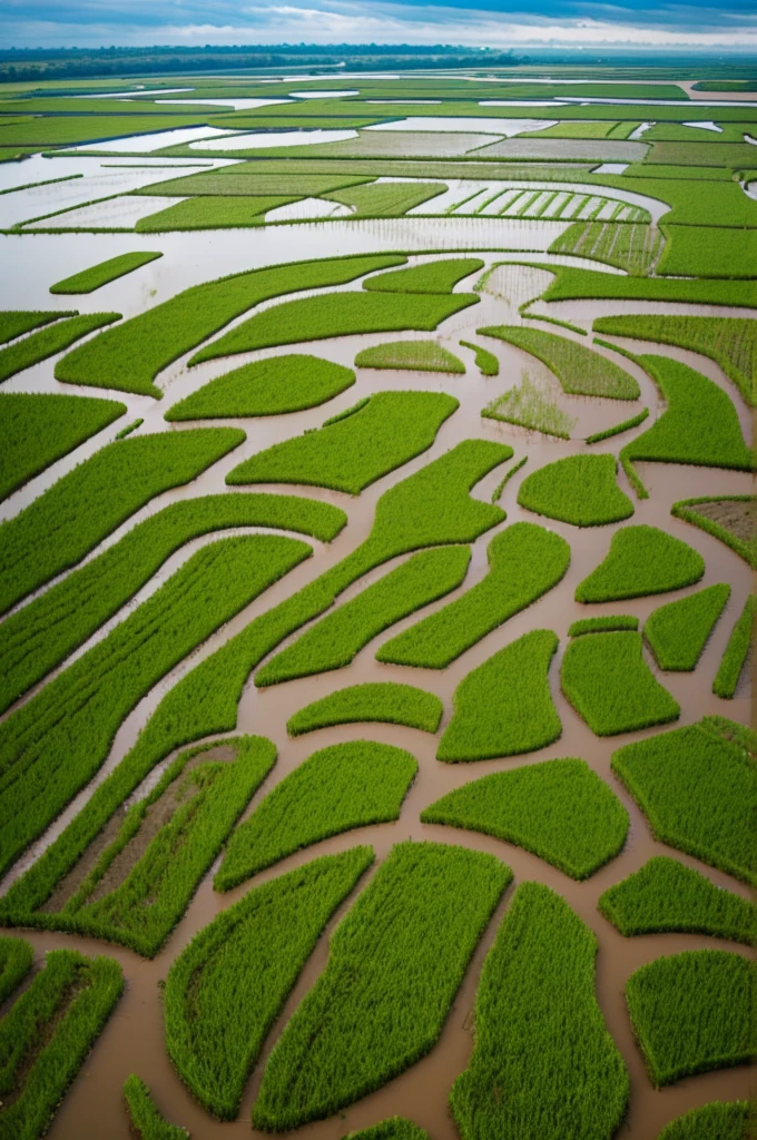 How to select a site for planting flooded rice fields with integrated fish