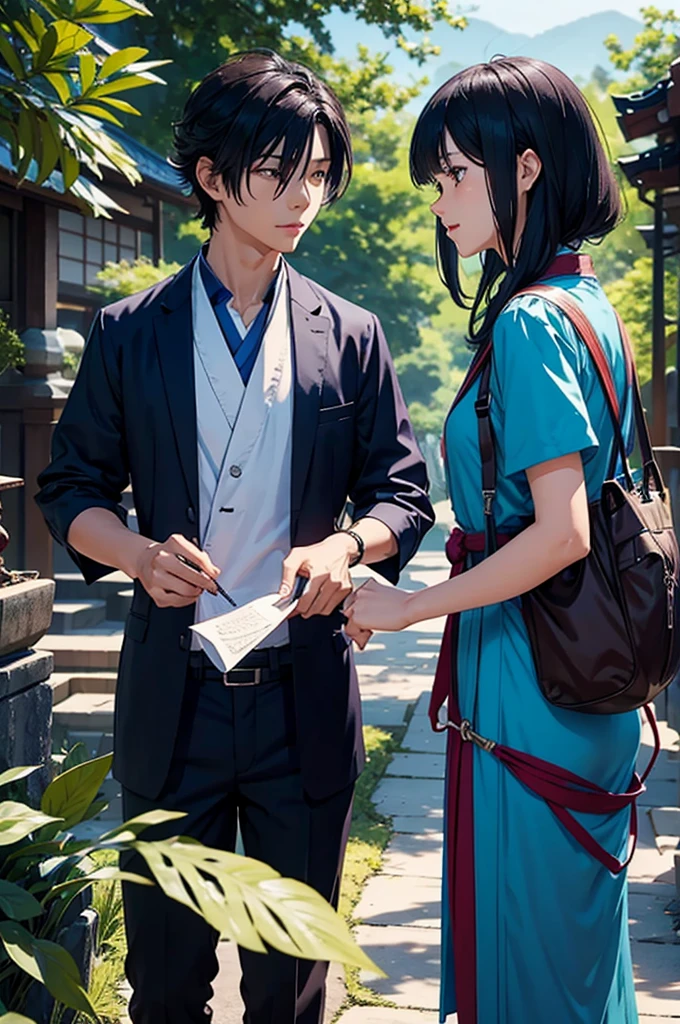 Kaito and Miyu look for Professor Takeda, an expert in mythology and magical artifacts