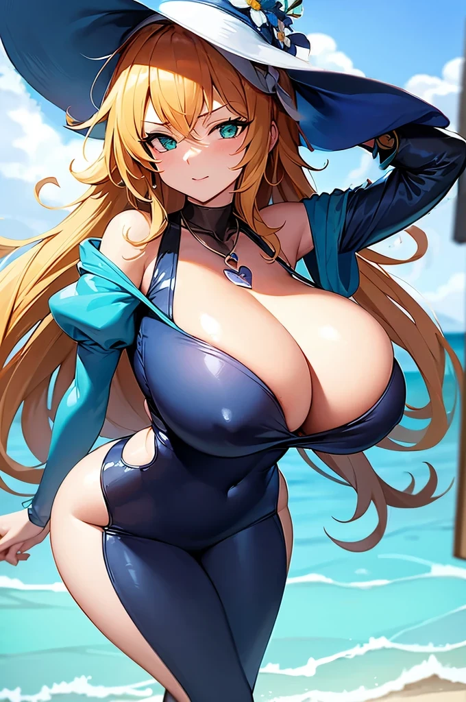 arm behind the hat