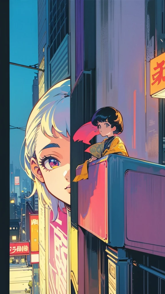 (80's, Retro), (Album cover), (masterpiece, highest quality, Intricate details), ,
girl, alone,
City scene, City of night, Tokyo, High Fashion,
