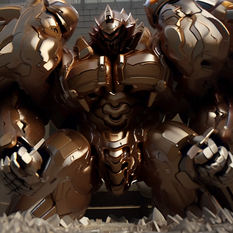 SOLO (masterpiece. official art. 8k. best quality. detailed full body. full body.)
(situation 1 : dominating Armored Flazzard. Armored Flazzard is over 1000 meters long. focus GIANT mechanical Muscular Armored Flazzard is trampling the city. Looking down. macro. stomp. Low-angle perspective. emphasizing the immense size.)
(situation 2 :smoke and flames rising from the destruction in the city)
(Additional details 1: real texture material. whole body shines like metal. emphasizes the muscles. suit fully made of metal.).
(Additional details 2: Detailed head. Detailed Body. Detailed abs. gigantic muscles. HYPER MUSCLES. Gigachad Muscular. big muscle. pecs. triceps. traps. unusually developed muscular body. body full of huge muscles. showing off muscles. pectorales enormes. Exaggeratedly huge muscles. huge muscles. long legs.).
(Additional details 3: Spread wings. It has wings. have big wings. The claws are sharp. Sharp teeth.).