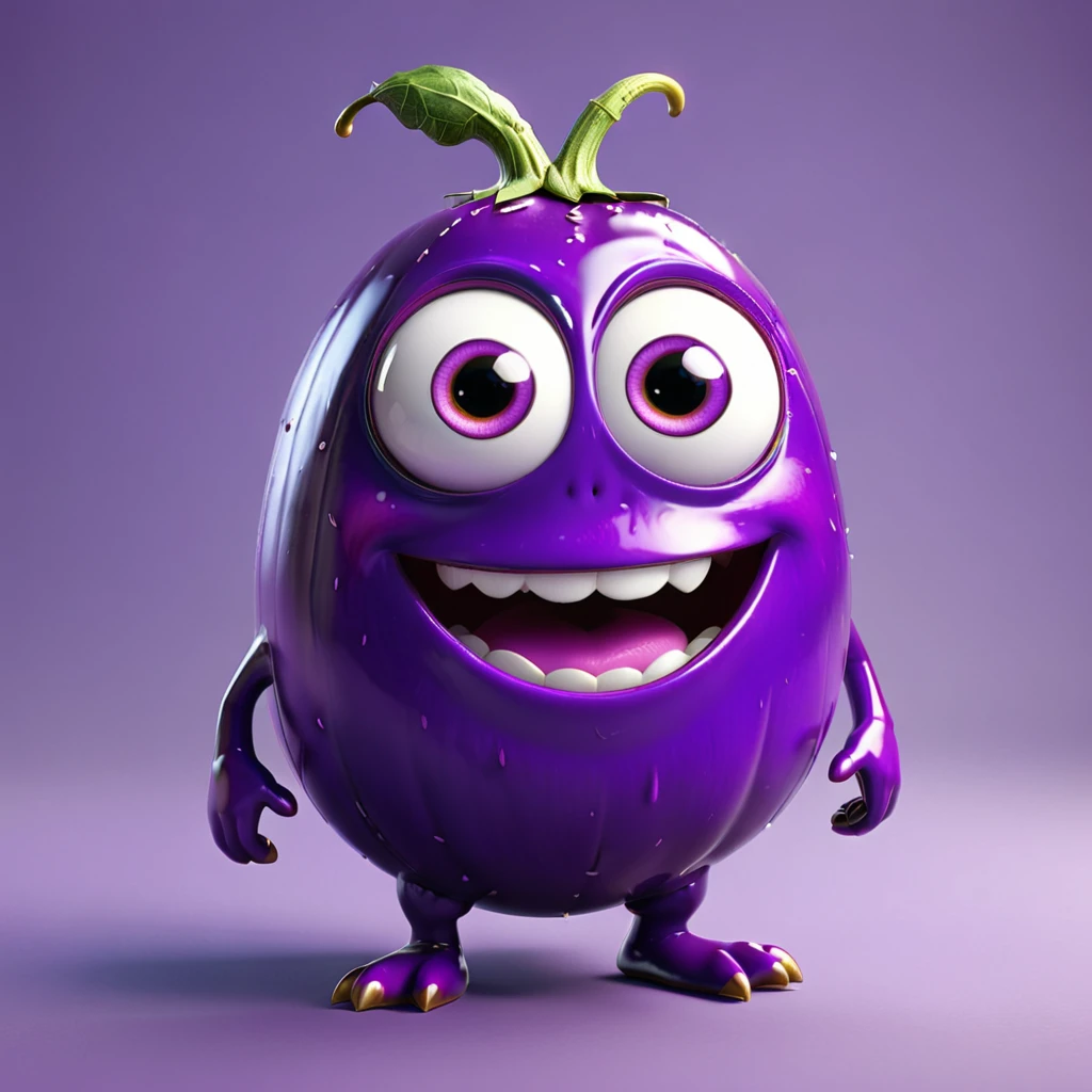 なす
A cute eggplant monster with big eyes and a shiny purple body, looking delighted. The cartoon character is designed in the style of Pixar animation studio, created using C4D software. It has an adorable purple color scheme and showcases a playful expression. --ar 1:1 --v 6.0 3D render