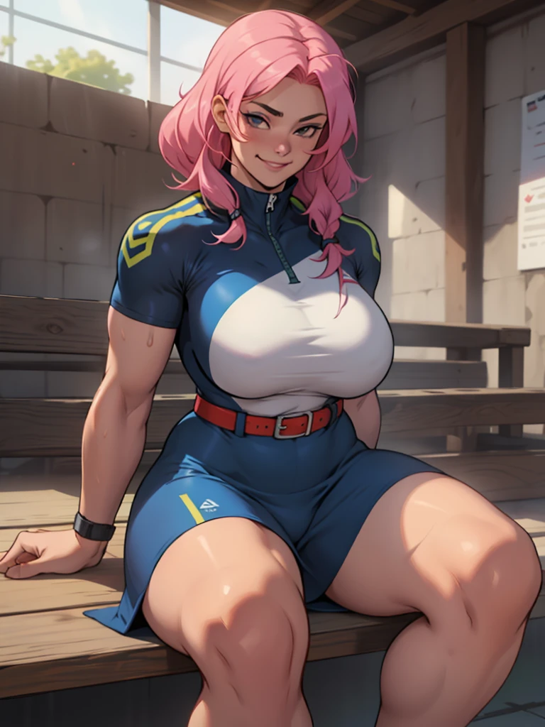 naked woman, Bullish , cintura Bullish e seios gota, lain, mulher pelada laina, coxas Bullishs e magras, Legs long, cintura Bullish, huge huge ((artwork)),(((best quality))),((character design sheet)) ,((Vulgar)) , voluptuous girl, he used to smile, ((between the breasts)) , , pink hair, pink hair, seductive look with pleasure, Bathhouse, Jumpy, sitting down, opening the legs
