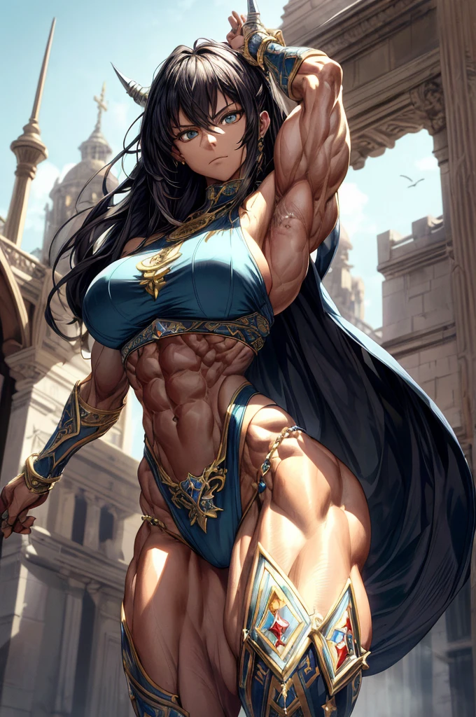 
(Best lighting) , (Very intricate details) , 4K Integration, (Super fine CG: 1.2) , (8K: 1.2),(original), (masterpiece) , (Highest quality),(masterpiece:1.4),Anime-ish high quality,(masterpiece),masterpiece, Highest quality, Absurd,((Masterpiece, 4K, 8K, High resolution)),(masterpiece), (Highest quality), (Super detailed), (Very delicate and beautiful), ((Cowboy Shot)), 1 female,
((bodybuilder:1.5)),Temple Background,((Beautiful woman)),((Woman warrior)),(((From the ankle up:1))),from frontknight girl,Brave and resolute attitude,((Metal armor)),(Sturdy Armor),(Metal armor shaped like pectoral and abdominal muscles)、Metal Reflection,Castle Background,medieval setting,Soft sunlight,Fluttering Cloak、Brave pose,Strength and elegance,Solemn atmosphere,Powerful aura,Stoic expression,Determined jawline,Women who are bigger than men、Huge muscular physique,Protruding veins,Strong arms with bulging biceps、Six-pack、Muscular々Legs、Overflowing with incredible strength、Graceful Movement,A commanding presence,Poses that show off their monstrous power,Dynamic configuration,Vibrant colors,Perfect balance,Light and shadow contrast,Down to the smallest thread,Sharpen highlights and shadows,Impressive level textures,Sharp focus,Rich and realistic backgrounds,Magnificence and grandeur,Heroine of the Kingdom,Legendary Warrior,Inspiring and majestic,Dignified and fierce,Guardian of the kingdom,Unstoppable courage,Divine Destiny,Indomitable spirit,Unforgettable beauty,Unwavering Strength



