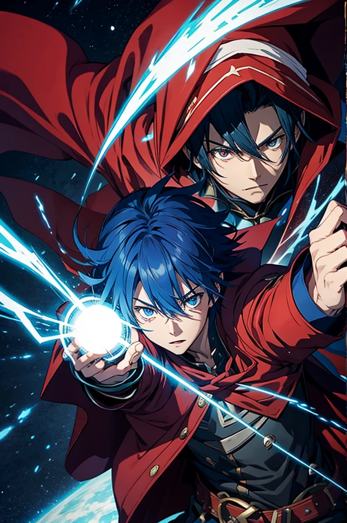 kaito fights the red cloaked wizard