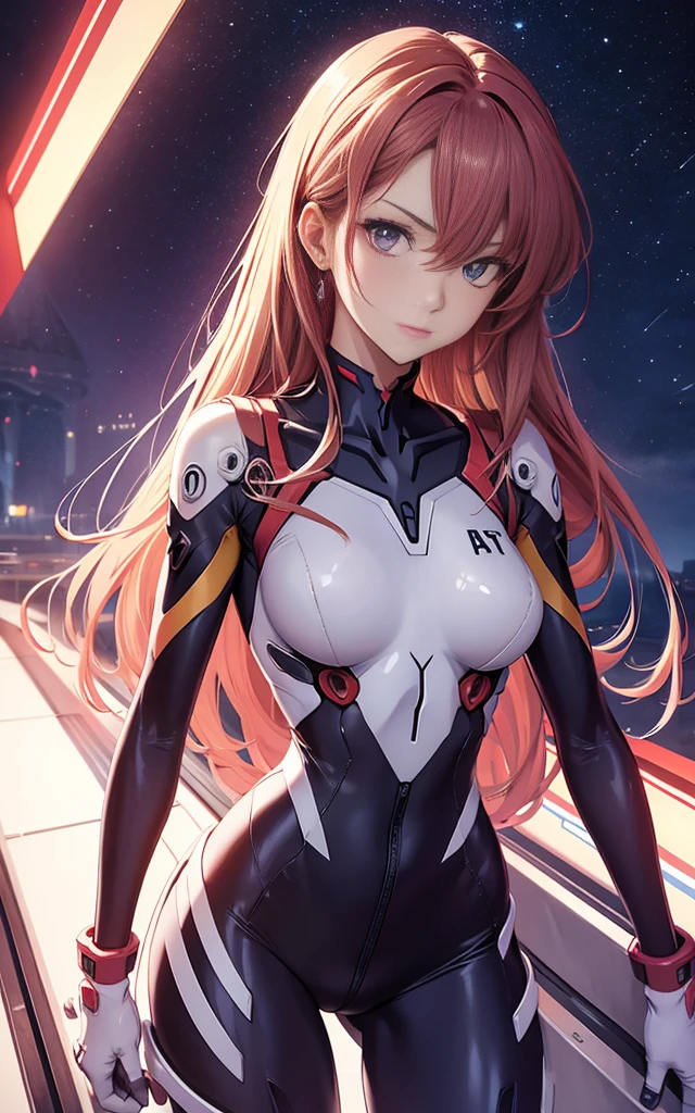 Evangelion Suit, a beauty girl, Stunning proportions, portrait
