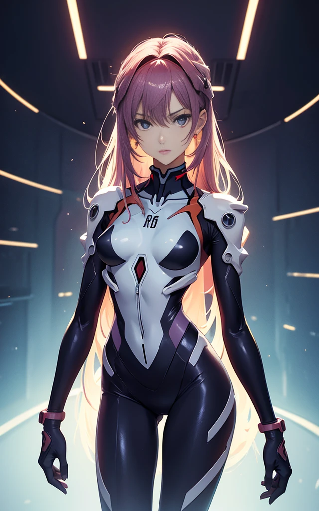 Evangelion Suit, a beauty girl, Stunning proportions, portrait