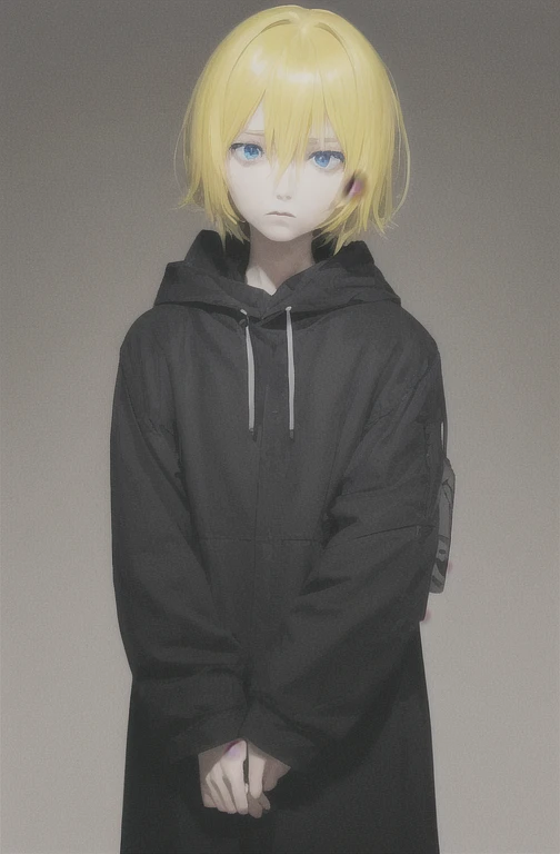 yellow-haired，eBlue eyes，doubt，silence