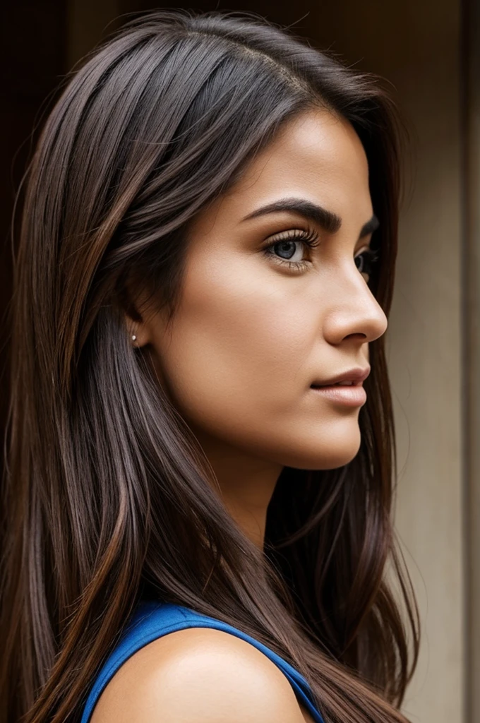 Realistic woman profile picture