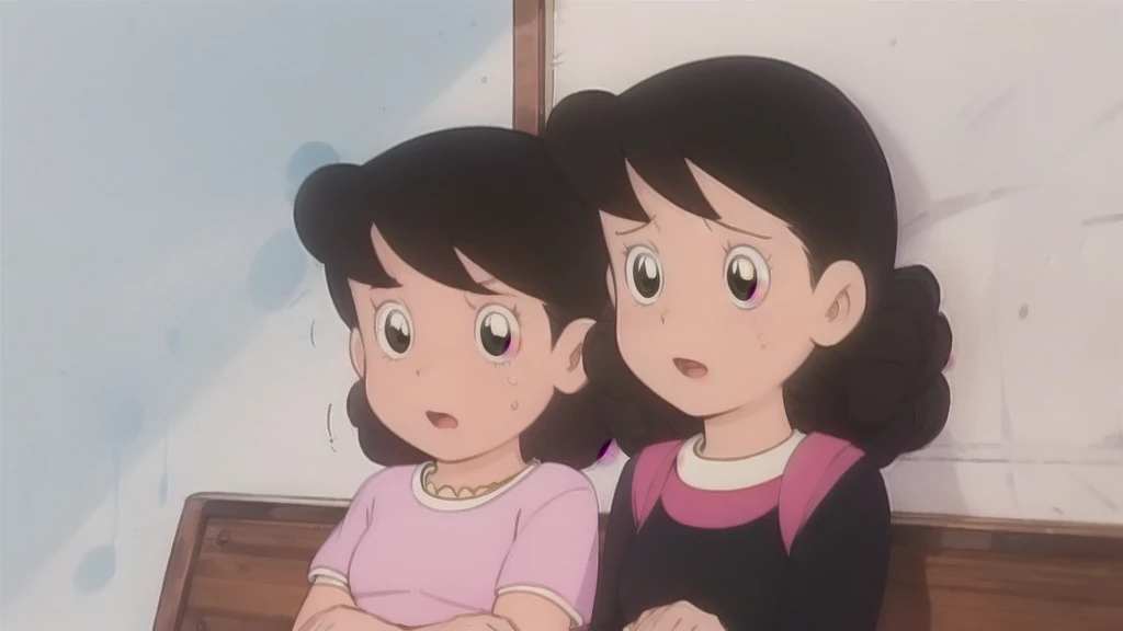 Seriously Mama,retro artstyle,1980s \(style\),:d,dress,