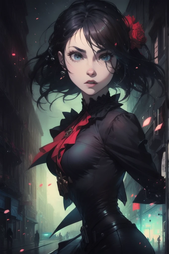 (masterpiece), (Highest quality), (Super detailed),(Disheveled Hair),(figure), (1 person), Are standing, Fashion Model, View your viewers, (interview), (Detailed Background),Beautiful attention to detail, Delicate and beautiful face, floating,(High saturation),(Colorful splashes),Colorful Bubbles,(The Shining), Focus on the face, Floating Flowers, Floating hair, (The Shining), Best lighting, Best Shadow, 1 Bad only