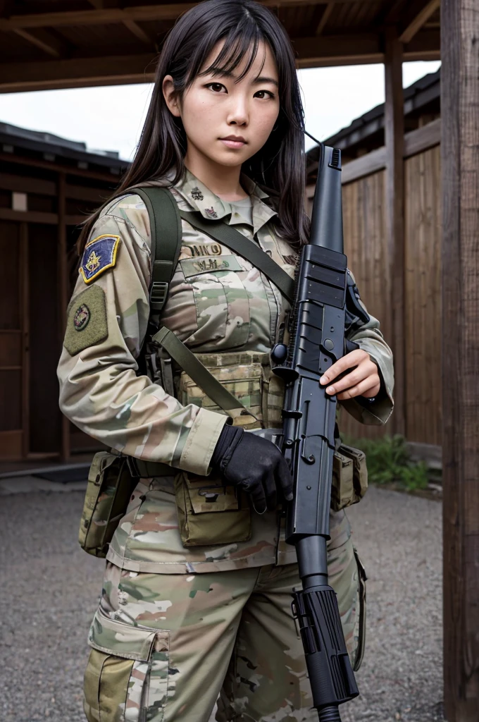 nsfw,(Highest quality:1.2),32k HDR,High resolution,Japanese women in the U.S. military,Holding an automatic rifle,have a tense look on one&#39;s face,Bulletproof vest,Backpack,Japanese women,A detailed depiction of the Hulk wielding an automatic rifle in a post-apocalyptic world,Check out the realistic skin texture of the Hulk,Capture every subtle detail,The scene should be gritty.,Debris and impurities scattered around,Dimly lit basement,ruins,Inside the room,Contrasting with the desolate background,Images must be of the highest quality,High resolutionとフォトリアリスティックなレンダリング.((first round)),((Torn clothes)),((Detained)),((rope,rope,Lock)),((Nipples)),