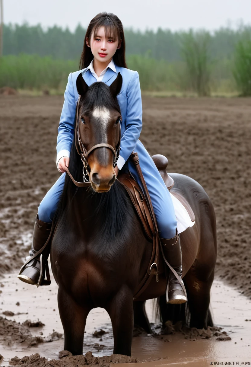 (((masterpiece))),(((Highest quality))),((Tabletop:1.4, Highest quality)), (Realな写真:1.4),
((1 cute girl knight)),rodeo,
(超High resolution:1.2),, wonderful, Very detailed CG Unity 8k wallpaper, Very detailed, High resolution,draft horse ridden by japanese cute girl,tight,muddy place,Beauty,The horse neighs,Tragic female knight in armor,Sink,In the mud,
Cold Light, Beautiful detailed girl, Droopy eyes,Very detailedな目と顔, Beautiful and exquisite nose, Beautiful and exquisite, draft horse ridden by a girl can't move because horse and girl soak in the sticky muddy deep pitfall:10.0 , horse falls down ,looks pained ,Surprised face:2.0,Real,Anatomically correct