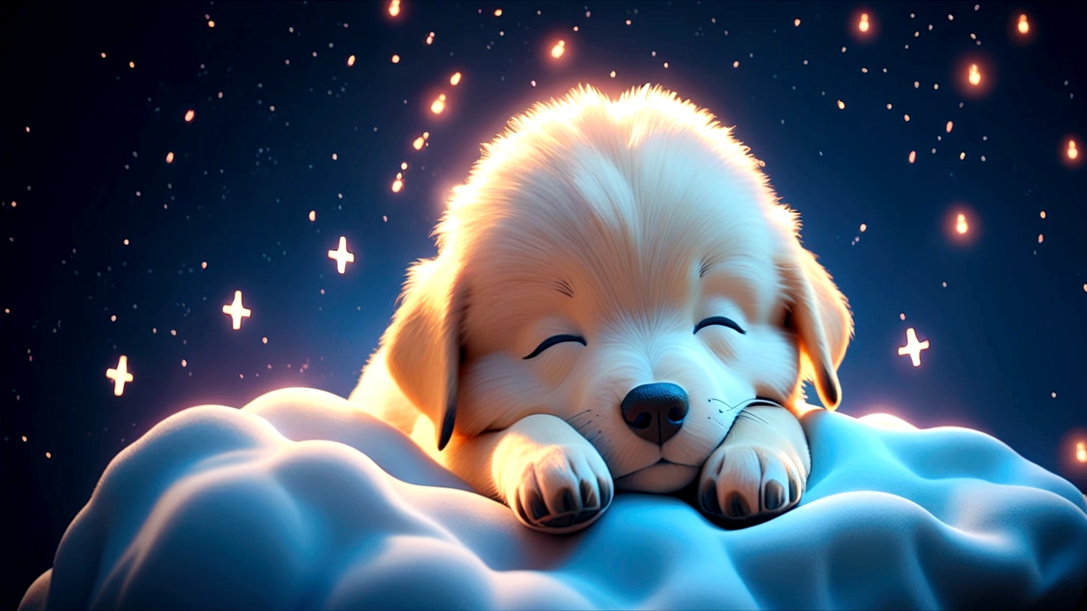 Cute dog sleeping