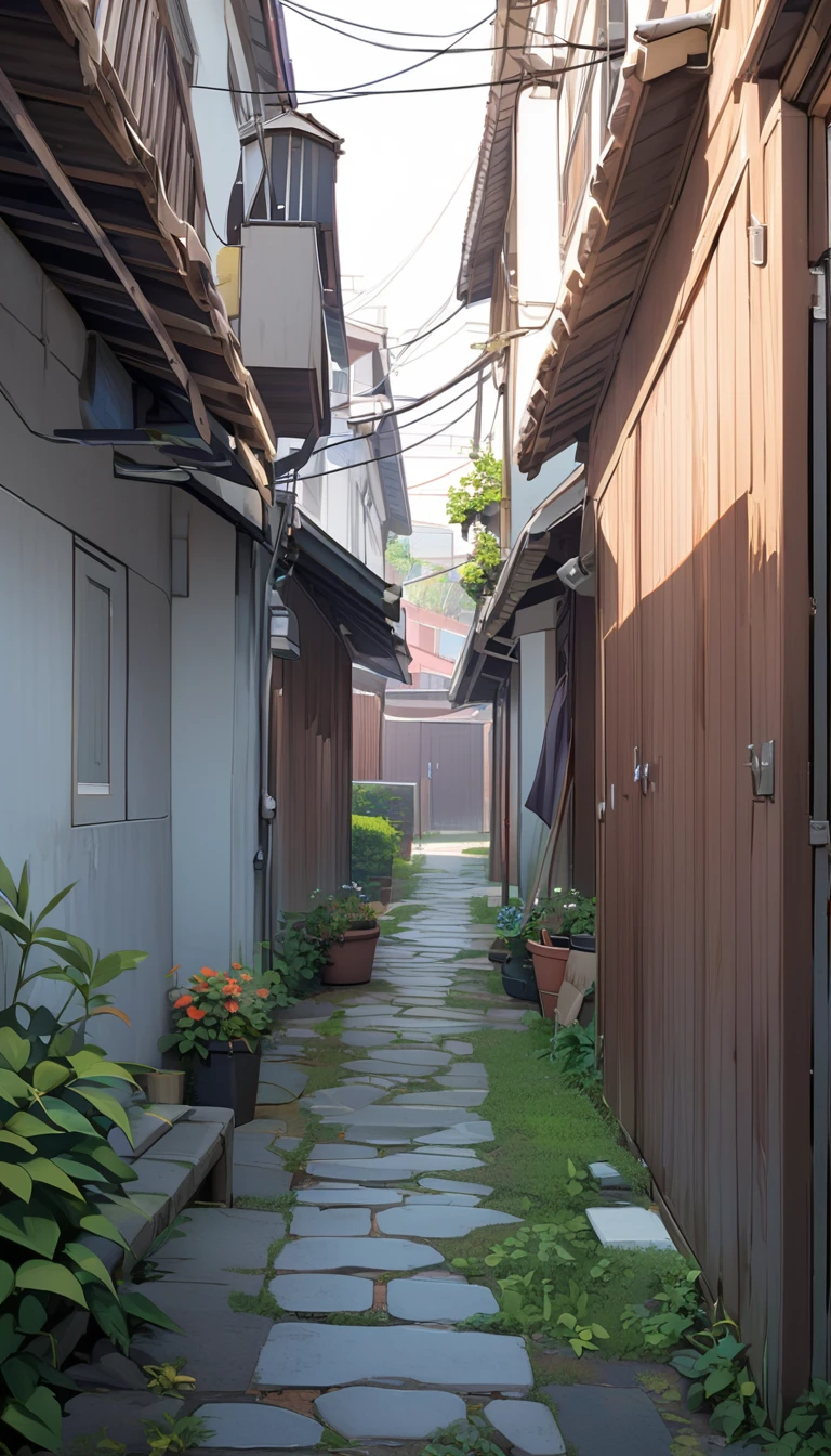 alley in residential area Setting